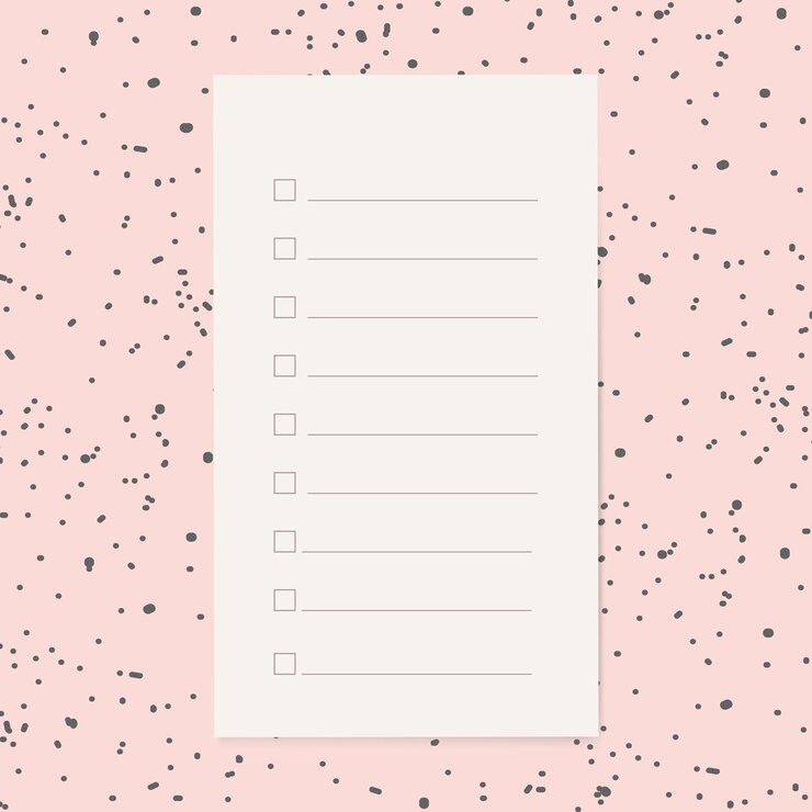 Free Vector to do list sheet  stationery graphic