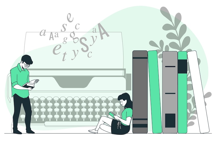 Free Vector literature concept illustration