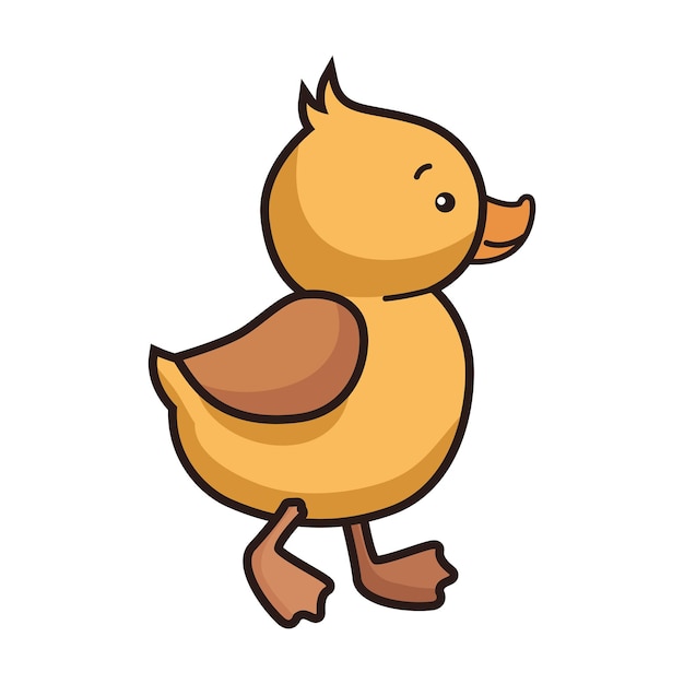 Free vector little chick bird baby character