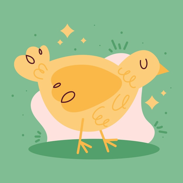 Free vector little chick farm animal