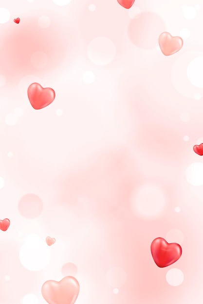 Free vector little red heart background