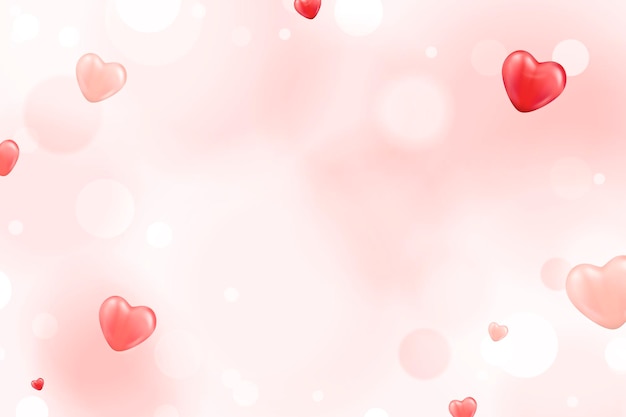 Little red heart background