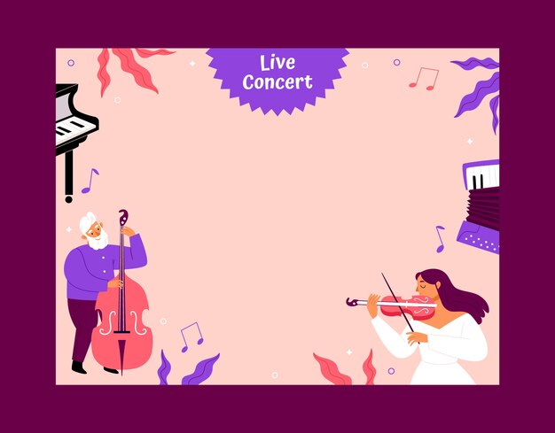 live concert  photocall template