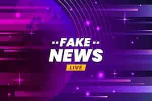Free vector live fake news broadcasting