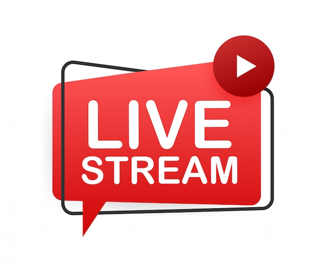 Download Free Live Stream Flat Logo Red Design Element With Play Button Use our free logo maker to create a logo and build your brand. Put your logo on business cards, promotional products, or your website for brand visibility.