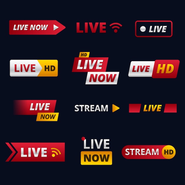 Live stream news banners pack