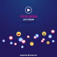 Free vector live streaming background