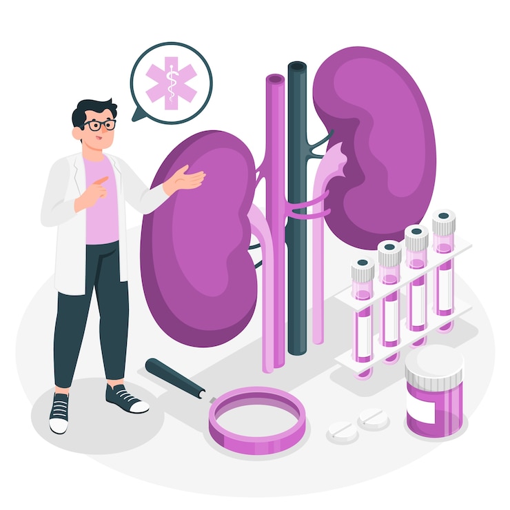 Free Vector liver concept illustration