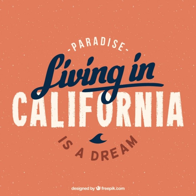 Free vector living in california background