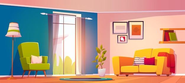 cartoon background living room selections