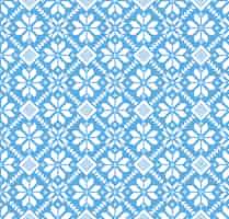 Free vector llustration of ukrainian folk seamless pattern ornament