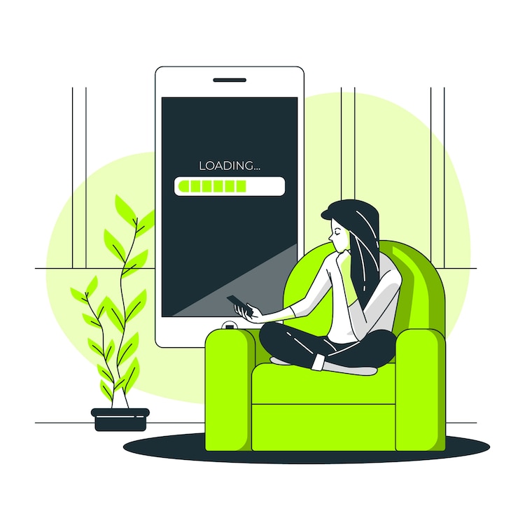 Free Vector loading concept illustration