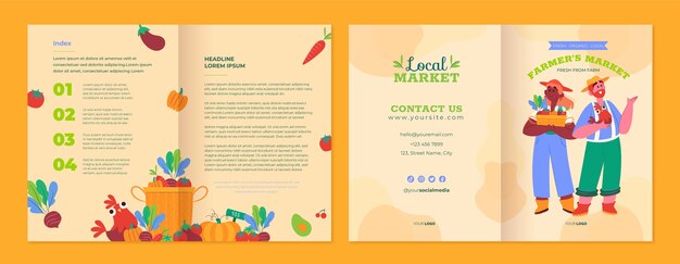 Local market brochure template