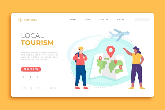 local tourism landing page