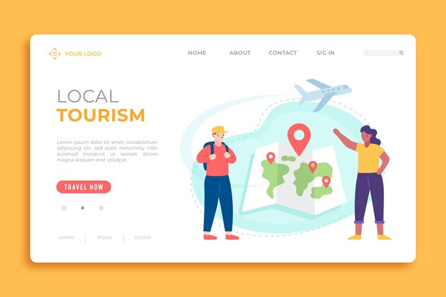 Local tourism landing page