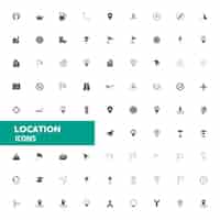 Free vector location icons