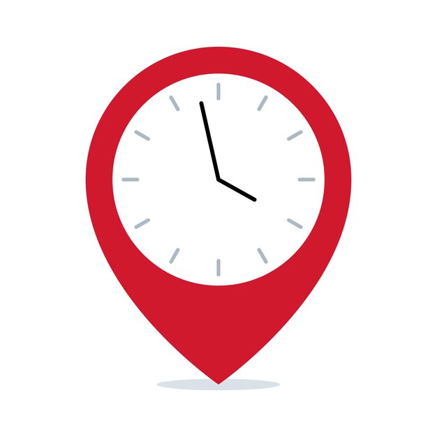 location pin clock