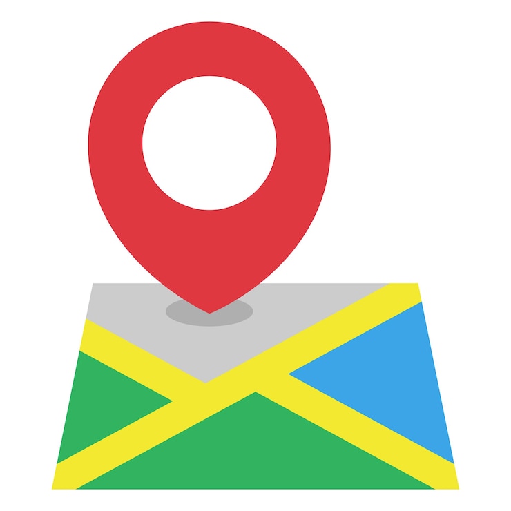 Free Vector location pin on map glyph