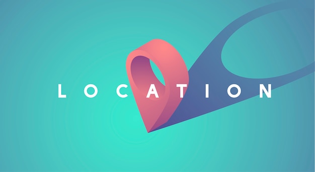 Location Pointer Icon Graphic Vector Illustration