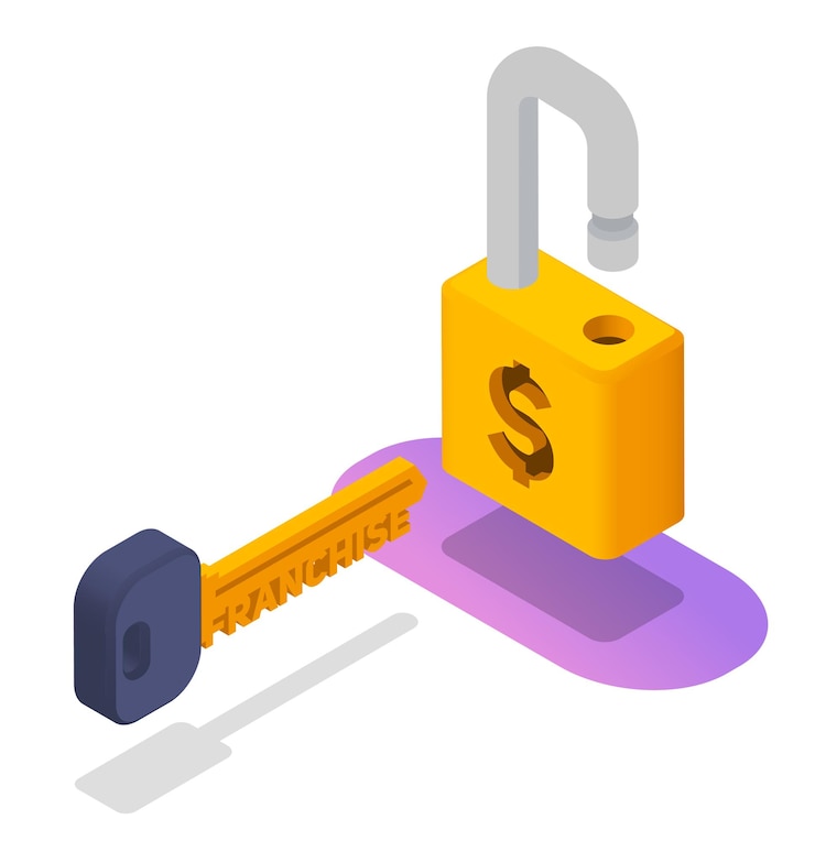 Free Vector lock and key illustration