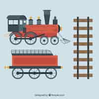 Free vector locomotive