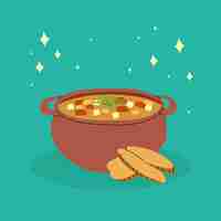 Free vector locro illustration in hand drawn style