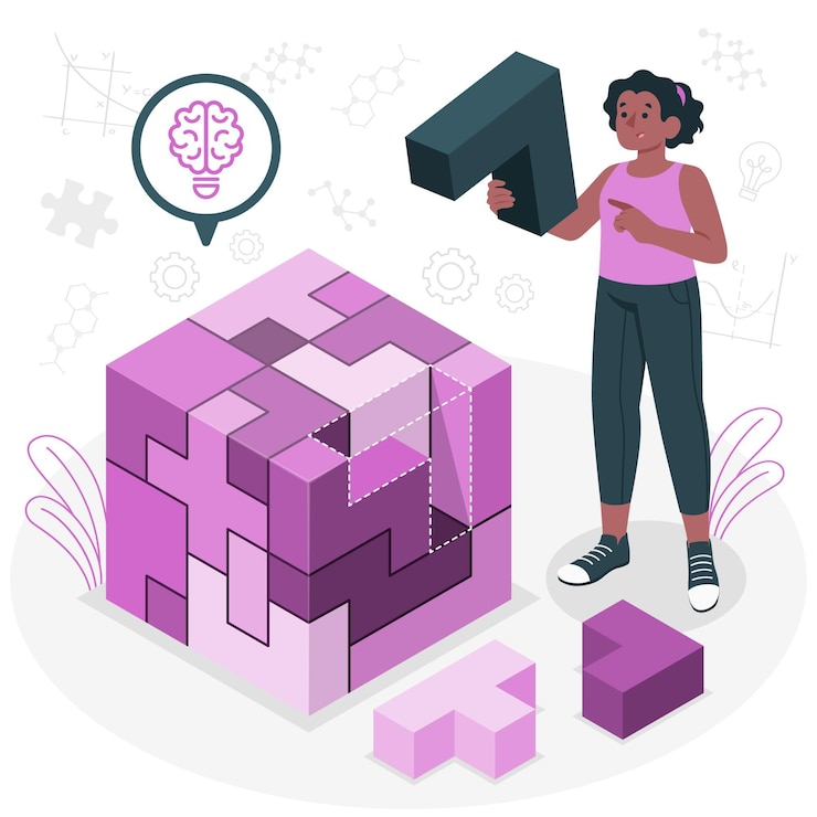 Free Vector logic concept illustration