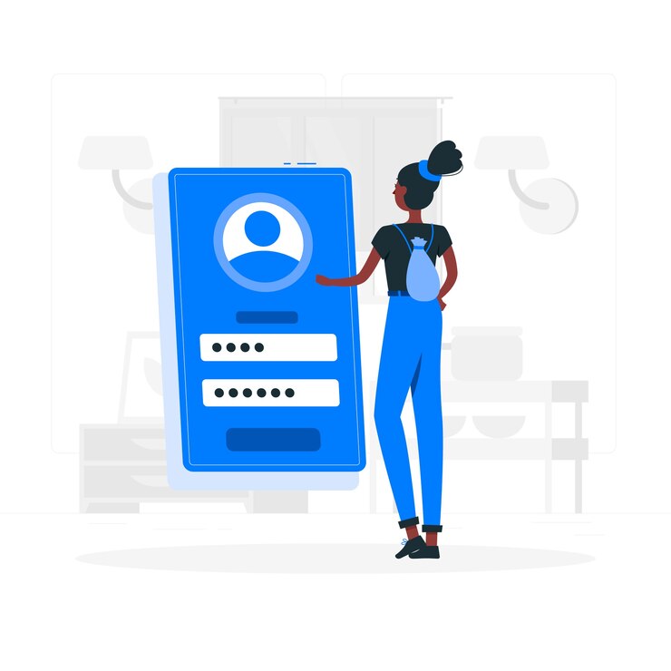 Free Vector login concept illustration