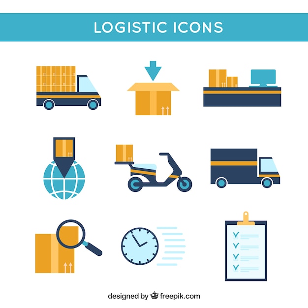 Logistic icons collection