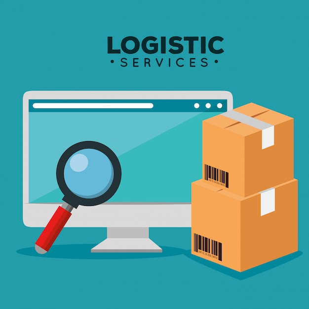 Logistic services with computer