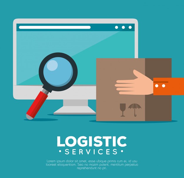 Logistic services with computer