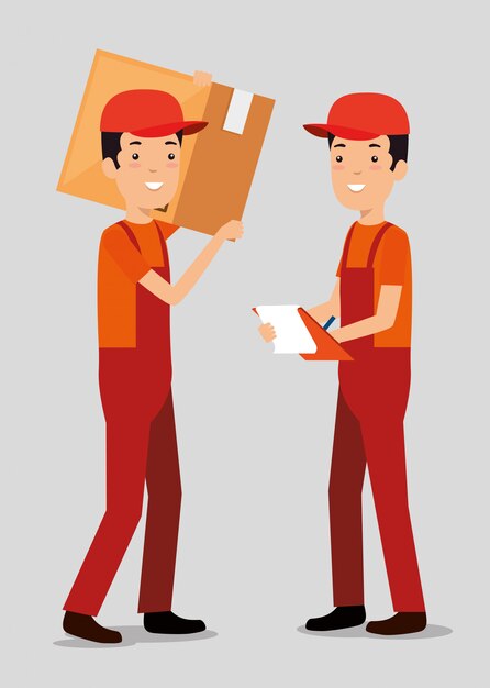 Logistic services with team delivery workers