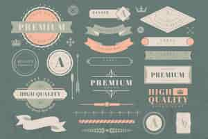 Free vector logo and banner design elements