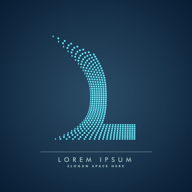 Free Vector logo of checkered letter l