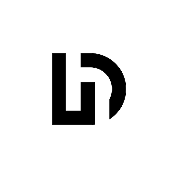 logo design combination of letters l and d