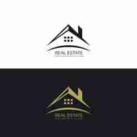 Free vector logo design for real estate