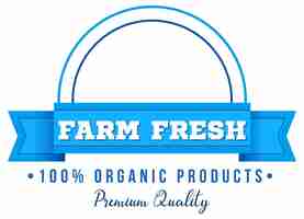 Free vector logo design with words farm fresh