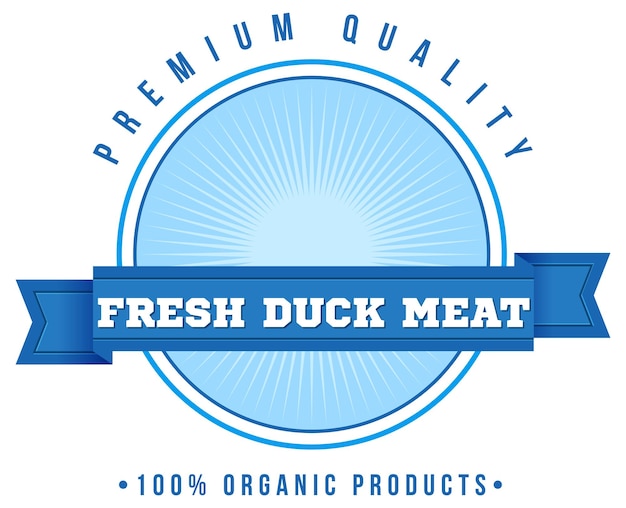 Logo design with words fresh duck meat