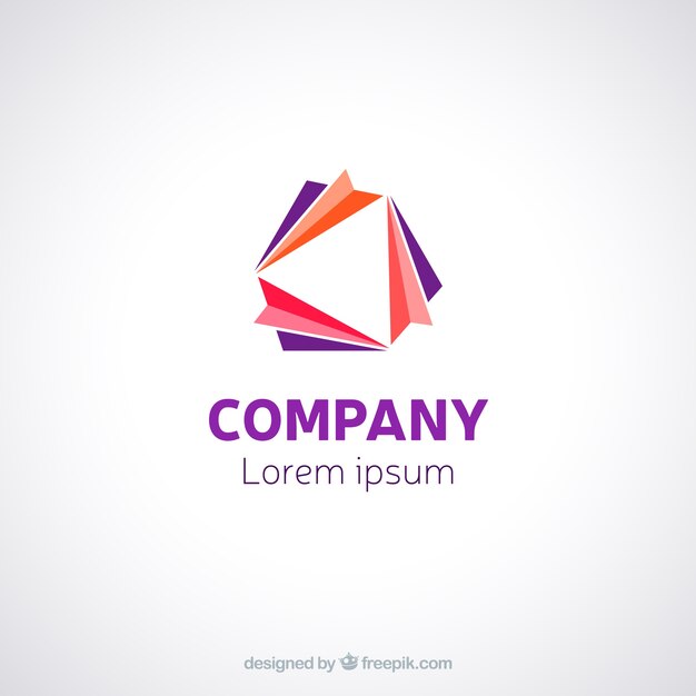 Logo template in abstract style