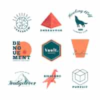 Free vector logo template collection