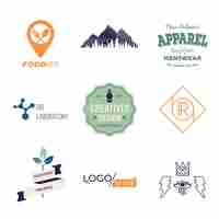 Free vector logo template collection