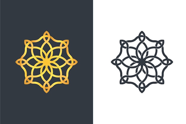 Free vector logo in two versions abstract design