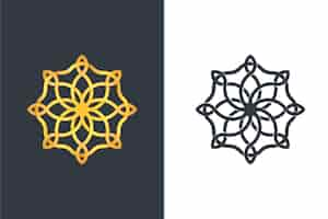 Free vector logo in two versions abstract design