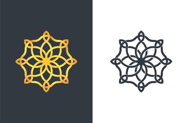 Logo in two versions abstract design