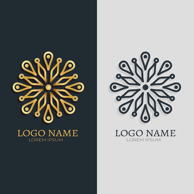 Logo in two versions abstract style