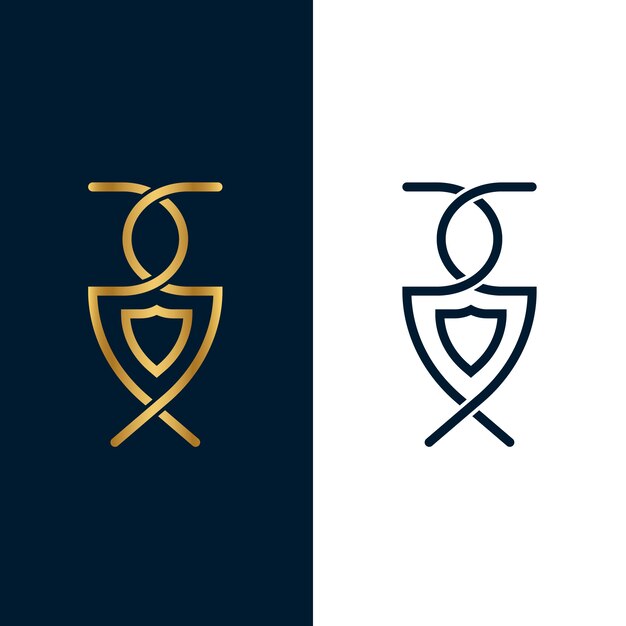 Logo in two versions concept