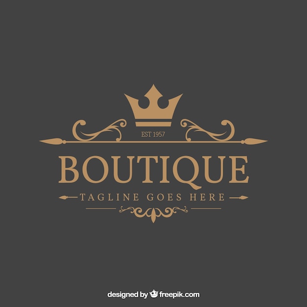 Logo in vintage and luxury style