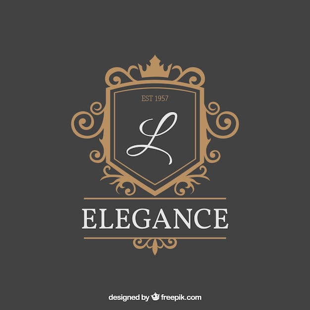 Logo in vintage and luxury style