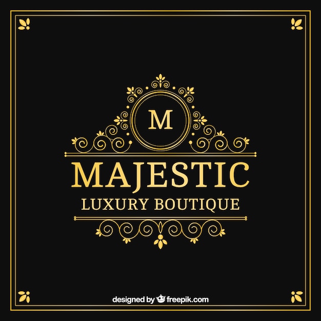 Logo in vintage and luxury style