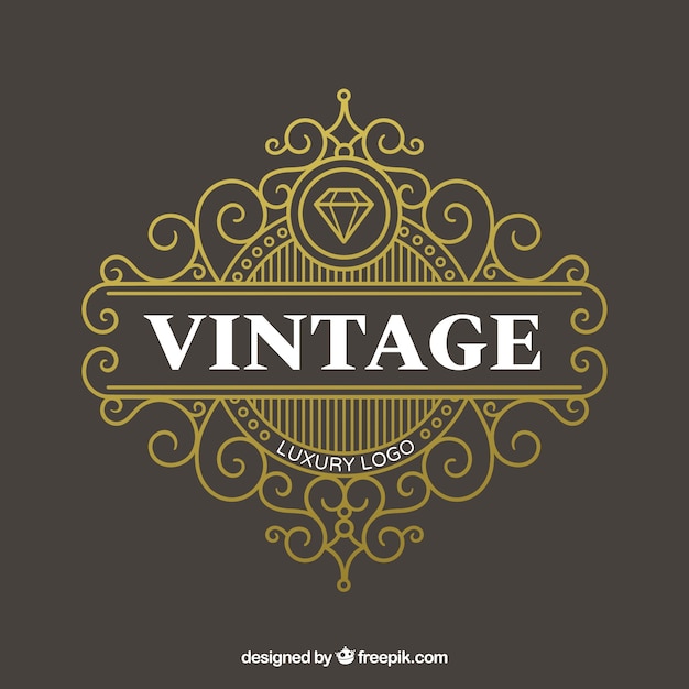 Logo in vintage and luxury style